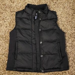 Women's black Gap puffer vest, sz M